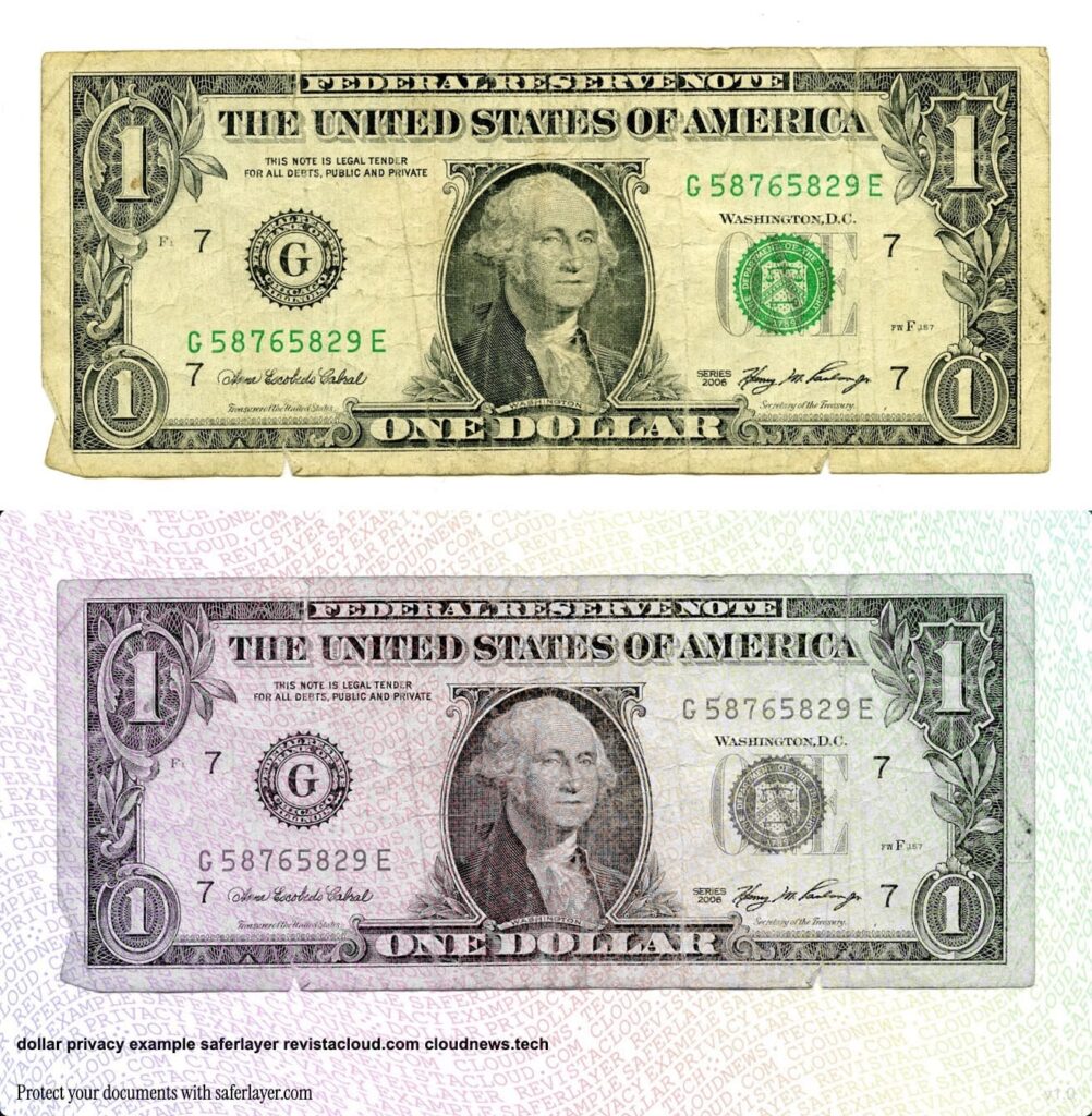 dollar watermarked document 2